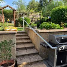 Mike decided to install the railing at the centre of the steps, allowing his mother to use whichever hand she wanted. Buy Outdoor Handrail Kits For Your Home And Garden Simplified Building