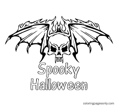 These alphabet coloring sheets will help little ones identify uppercase and lowercase versions of each letter. Scary Halloween Bat Coloring Pages Halloween Bats Coloring Pages Coloring Pages For Kids And Adults