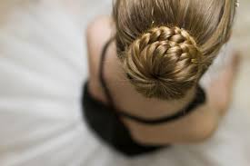 The model didn't use a sock bun to achieve the bun, she used her hands to smooth the hairs into place. Tricks For Perfect Performance Hair Every Time