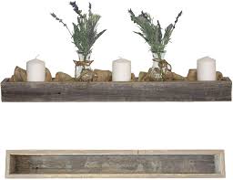 Candles….oh they look lovely in any form or shape and can illuminate your dining tables as centerpieces!candles can either be grouped together and lit up when needed, or you can place single candelabra to add more style to your dining experience. Buy Barnwoodusa Rustic Centerpiece Barnwood Box Dining Room Table Decorations For Home Decor Coffe Table Decor Planter Box Fireplace Mantel Farmhouse Ornament 35 5 L Online In Turkey B08kgyqwj3