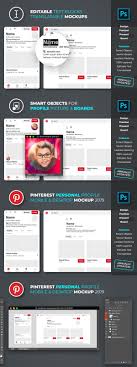 Pinterest Personal Profile Mockup Pinterest Design Mockup Person