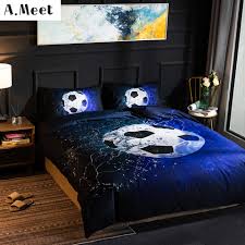 Shop beddingify for the best football bedding. Boys Bedding Set Football Single Twin Bed Sets 3d Black Duvet Cover Queen King Size Child Pillowcase Summer Comforter Bed Sheets Bedding Sets Aliexpress