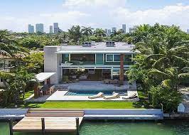 Newly Built Modern Waterfront Home In Miami Beach Fl 70 000 Month Miami Beach Real Estate Waterfront Homes Coral Gables Real Estate