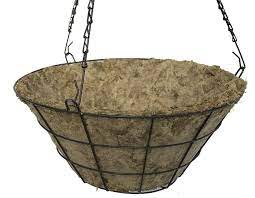 sphagnum moss liner hanging basket with super hanger 14 diameter baskets trailing shelf plant