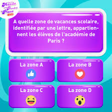 Et elle n'est pas la seule puisqu'un jeune homme confond mars et. Aujourd Hui Repondez A La Question Carre Pour Tenter De Gagner 10 Credits Questions A Quelle Zone De Vacances Scolaire Identifiee Par Une Lettre Appartiennent Les Eleves De L Academie De Paris