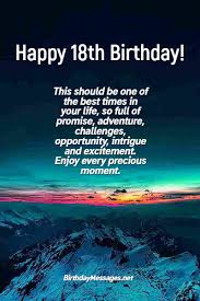 These gift ideas are perfect for a 1 year old. 18th Birthday Wishes Quotes Birthday Messages For 18 Year Olds