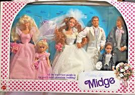 Barbie Wedding Party Midge Deluxe 6 Doll Set 1990 Mattel 9852 Never Opened Barbie Bride Barbie Wedding Custom Barbie