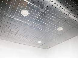 Try a stunning drop ceiling idea that minimizes the look of ceiling grid! Ceiling Diy Repairs Ideas Diy