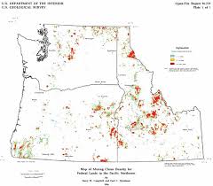 Blm lr2000 oregon placer claims. Digital Mining Claim Density Map For Federal Lands In The Pacific Northwest