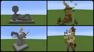 How do you build a garden in minecraft? 10 Minecraft Statue Designs And How To Make One Youtube
