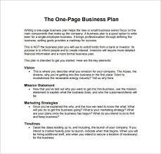 Executive summary (providing a general overview of the plan's main points) Writing Up A Business Plan Submission Specialist Business Plan Template Pdf Business Plan Example One Page Business Plan