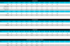 Men Size Chart Cm