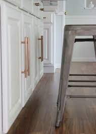 Trending In Home Design Decor Rose Gold Accents Rose Gold Kitchen Oak Kitchen Cabinets Paint Cabinets White