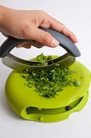 Cutter slides into board for easy storage. Just Pinned Compact Herb Chopper Joseph Joseph From Uk Non Slip Chopping Board Cutter In One Double Bladed Cutter Green Bd 10 200 Homeware Herbch
