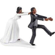 Wilton Wedding Cake Topper Oh No You Don T Runaway Groom Bride Black Couple Wilton Wedding Couples Wedding Cake Toppers Black Couples