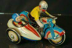 1960 S Qsh Japan Made 605 Tin Wind Up Motorcycle W Side Car 7 Original Toy Vintage Toys German Toys Tin Toys