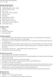 Maybe you would like to learn more about one of these? Bt030 Portable Bluetooth Speaker User Manual V60018bt Vivitar Retro Handle Bluetooth Speaker Topsail Hong Kong Limited