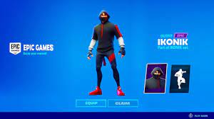 Once downloaded, players who installed and then signed into the game on their mobile phone were able to 'purchase' the ikonic skin from the item . How To Get Ikonik Skin Now Free In Fortnite Unlock Ikonik Skin Ikonik Emote Now Free Skin Youtube