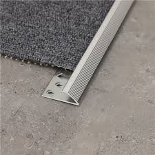 We have the resources to manufacture different types of carpet edging! China Aluminum Carpet Underlay Floor Covering Silver Floor Edging Carpet Trim China Carpet Trim Carpet Edge Trim