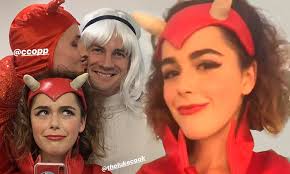 Kiernan Shipka is a sexy red devil at Netflix's Halloween bash for Chilling  Adventures Of Sabrina