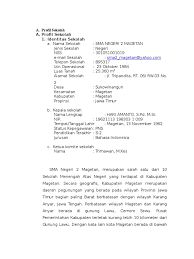 Dini hari ini saya dimintai tolong oleh seorang kerabat untuk mendaftarkan sekolah (smp) buat anaknya lewat cara online. Profil Sekolah Doc