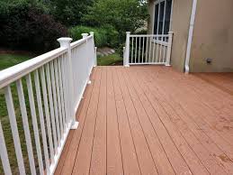 Azek composite decking with stainless steel cable railing. Archadeck Of Akron Deck Makeover In Cuyahoga Falls Oh Archadeck Of Akron