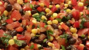 Black Bean And Corn Salad Recipe With Italian Dressing Zesty Black Bean And Corn Salsa Recipe Corn Salsa Recipe Bean Salsa Recipe Black Bean Salad Recipe
