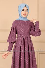 Moda Selvim Puantiyeli Pileli Elbise 8962w153 Gul Kurusu Fashion Fashion Silhouette Dresses