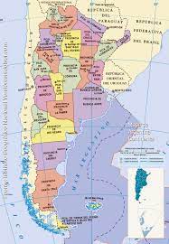 Mapa de las provincias de argentina y sus capitales con tabla la republica argentina situada en el extremo sur del continente es el cuarto pais americano en extension despues de canada estados unidos y brasil. Lo Mejor En Mapas De Argentina Politico Fisico El Sur Del Sur