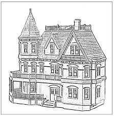 Victorian House Colouring Pages Desenho Casa Simples