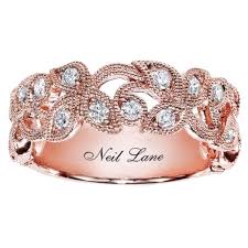 Neil lane's jewellery designs are uniquely beautiful. Neil Lane Rose Gold Leaves And Vines Motif Elegant Diamond Band Ring 1stdibs Com Jewelry Beautiful Jewelry Vintage Engagement Rings