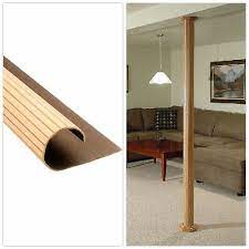 Here you may to know how to cover basement pole. Pole Wrap 96 In X 12 In Oak Basement Support Column Cover Decor Protective Ebay