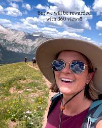 The true story of how I got @aliciasoppe @sydharm & @roshow6 to do the  Maroon Bells Four Pass Loop with me! , This is the happiest I’ve ever been  in hiking boots…also the most challenged & definitely ...