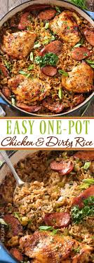 Dirty rice is a traditional cajun or creole dish named for the color it takes on, thanks to key ingredients like chicken giblets and liver. Pin On Chicken Dinner Recipes