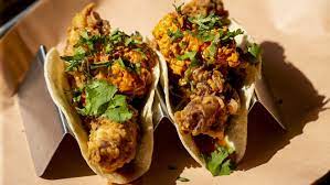 I added the the magic green sauce. Best Tacos In Cincinnati Found At Mazunte Bakersfield Django More