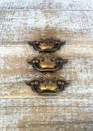 Drawer Handles 3 Chippendale Drawer Pulls Antique Hardware Brass Handles Vintage Dresser Hardware Salvaged Hardware Vintage Drawer Pulls Drawer Handles Antique Hardware Dresser Hardware