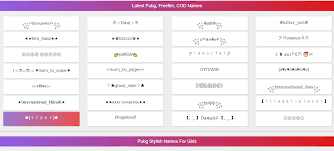 The aesthetic text maker uses unicode symbols to create the text style. Pubg Stylish Name ðŸ™ Pubg Name Symbols Bgmi