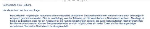 Bei einem minijob liegt die grenze bei 450 euro. Warum Turkische Angehorige Uber Deutsche Krankenkassen Versichert Sind