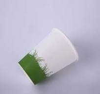 Wm1271 Water-Based Coating 9oz OEM Custom Logo High Quality Disposable  Biodegradable Single Wall Paper Coffee Cups with Lids