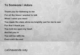To Someone I Adore