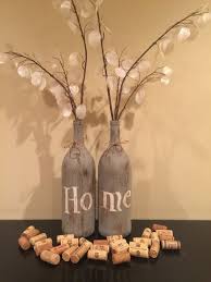 Mettalics are the perfect neutral and they elevate the look of any table. Hand Painted Large 32 Oz Mason Jars Or Wine Bottles With Any Four Letter Word Painted On Them Home Wine Bottle Diy Crafts Bottles Decoration Bottle Crafts