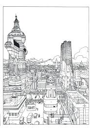 Black And White Cityscape Cartoon Moebius Black White Work Dop Jean Moebius Giraud Moebius Art Moebius