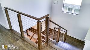 Cable Railing Systems For Stairs Balconies House Of Forgings Is Pleased To Announce The Introduction Of Stainless Steel Ca Stairs Cable Railing Stair Remodel