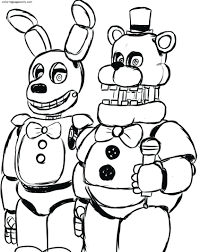 Tons of awesome five nights at freddy's fnaf wallpapers to download for free. Freddy And Bonnie Fnaf Coloring Pages Five Nights At Freddy S Coloring Pages Coloring Pages For Kids And Adults