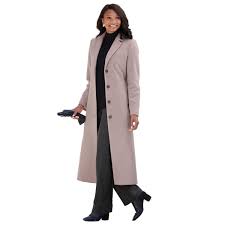 Chadwicks Of Boston Womens Misses Petite Tall Plus Size Long Wool Blend Coat