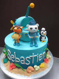 Octonauts birthday cake topper, octonauts theme party, octonauts cake topper. Octonauts Birthday Cake With Fondant Sea Life Byrdie Girl Custom Cakes
