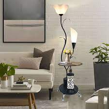 19 list list price $454.01 $ 454. White Black Led Stand Up Light Countryside Cream Glass Floral Floor Table Lamp For Living Room Beautifulhalo Com