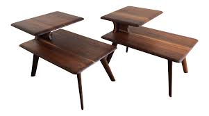Lane monte carlo mid century modern walnut end table w tile inlay drawer mcm. Ù…Ø³ØªÙ†Ù‚Ø¹ Ù…ÙˆØ§ÙÙ‚Ø© Ù‚ÙˆØ© Ø§Ù„Ø¯ÙØ¹ Two Level End Table Natural Soap Directory Org
