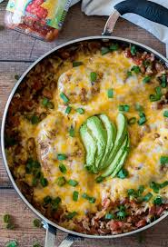 Salsa Chicken Rice Skillet Recipe Chicken Rice Skillet Salsa Chicken Easy Meals
