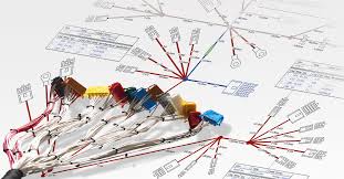 Create diagram fast with wiring diagram templates. Preevision Wiring Harness Design Vector